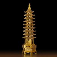 美帮汇铜文昌塔摆件九层13层文昌塔办公室桌面书房摆设