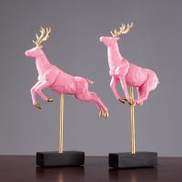 美帮汇鹿摆件北欧式家居家装饰品客厅新婚结婚酒柜创意电视柜