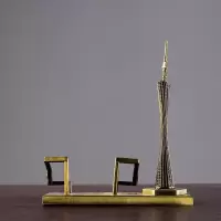 美帮汇广州塔模型小蛮腰合金摆件 金属工艺品 家居装饰品客厅酒柜办公室