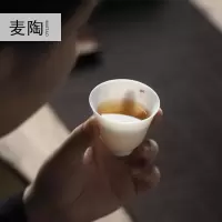美帮汇手绘功夫茶具套装家用简约手绘陶瓷德化白瓷茶具整套茶杯