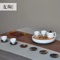 美帮汇锡制黑檀木杯垫杯托 壶垫壶承 功夫茶具茶道配件零配