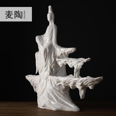 美帮汇德化白瓷塑艺术工艺收藏品观音家居摆件创意工艺礼品