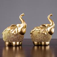 美帮汇欧式大象摆件对象创意工艺客厅家居家酒柜装饰品办公室桌面