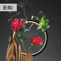 美帮汇创意陶瓷花盆简约仿真杜鹃花植物摆件家用室内盆栽装饰品