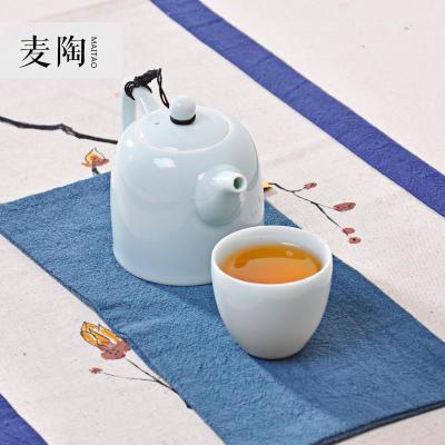 美帮汇茶席禅意布艺日式棉布茶道具桌旗 麻布茶道茶垫配件