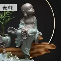 美帮汇创意客厅流水器喷泉加湿器轮办公室家居工艺摆件开业礼品