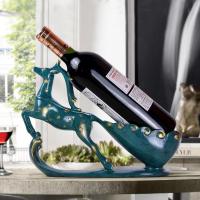 美帮汇欧式鹿红酒架摆件复古客厅酒柜电视柜装饰品创意家居摆设乔迁礼品