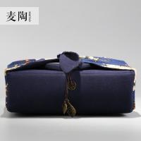 美帮汇定制手绘一壶一海六杯茶具收纳包袋 旅行便携功夫茶具套装