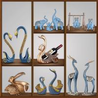 美帮汇北欧家居玄关简约鹿摆件创意乔迁结婚客厅电视酒柜酒架装饰品