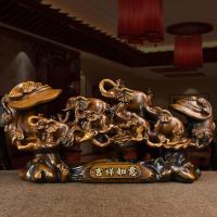 美帮汇如意摆件创意办公室家居客厅书房酒柜博古架艺术装饰开业礼品