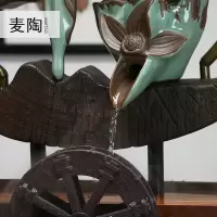 美帮汇禅创意倒流香陶瓷办公桌面客厅电视柜流水器摆件开业礼品