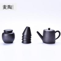 美帮汇粗黑陶旅行功夫茶具收纳袋包袋整套陶瓷一壶四杯茶壶茶杯套组