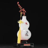 美帮汇玉石葫芦摆件家居客厅玄关酒柜电视柜装饰品搬迁乔迁新居礼品