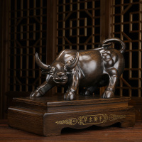 美帮汇华尔街牛摆件办公室现代创意桌面装饰品公司店铺开业礼品送礼