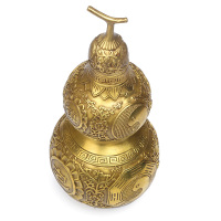 美帮汇铜葫芦摆件铜葫芦大号紫铜葫芦挂件小号家居礼品