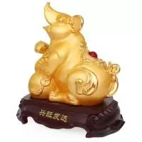 美帮汇十二生肖老鼠摆件如意鼠家居客厅摆设生日工艺品