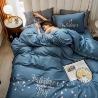 美帮汇全棉60支长绒棉四件套欧式全棉床单被套床笠三件套床上用品