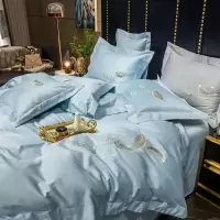 美帮汇100支长绒棉四件套全棉全棉欧式床单被套1.8m单双人床上用品