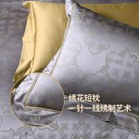美帮汇家纺真丝四件套天丝丝滑提花六件套1.5/1.8m床上用品岁月鎏金