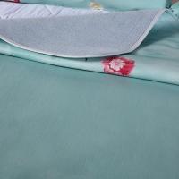 美帮汇天碎花彩绘席子水牛皮凉席1.2米1.5米1.8米三件套头层