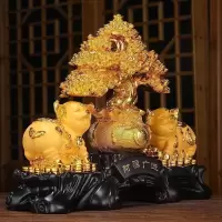 美帮汇金猪摆件发财生肖猪客厅创意家居摆设酒柜装饰品乔迁礼品