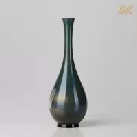 美帮汇全铜摆件《高冈铜器之瑞鹤》铜工艺品 家居饰品花瓶
