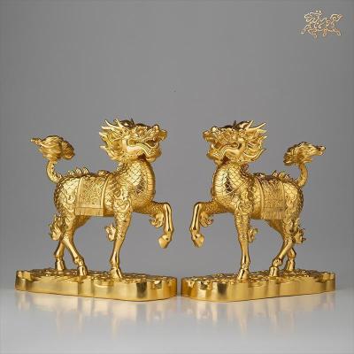 美帮汇全铜摆件《金箔(一对)》铜工艺品 家居饰品 摆件