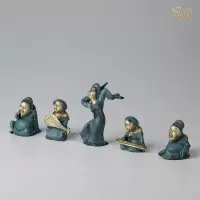 美帮汇全铜摆件《致美唐韵之夜宴(一套五个)》版 家居饰品