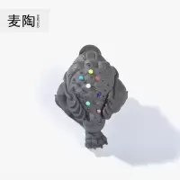美帮汇三足紫砂金蟾蜍茶宠物 陶瓷功夫茶具零配件摆件