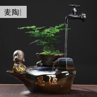 美帮汇中式悬壶流水器喷泉客厅装饰品加湿器桌面轮办公室小摆件