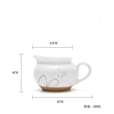 美帮汇定窑手绘公道杯功夫茶具单品茶杯茶海