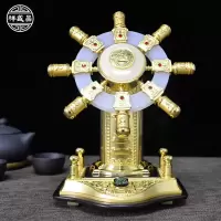 美帮汇舵摆件舵手老板办公室书房桌面创意工艺装饰商务公司开业礼品