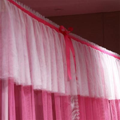 美帮汇蚊帐1.5m床三开1.8m双人家用廷落地公主风加密加厚支架2.0