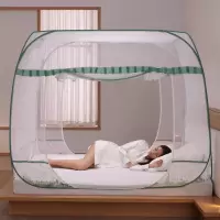 美帮汇蒙古包蚊帐免安装1.2米纹账加密加厚1.5m/1.8m床单双人家用