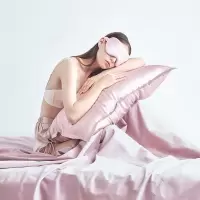美帮汇真丝枕套结婚伴手礼色双面桑蚕丝丝绸夏季单人枕头套