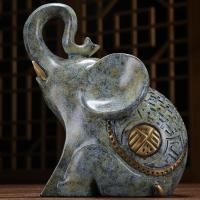 美帮汇创意现代简约大象摆件一对铜北欧风轻奢客厅家居装饰品