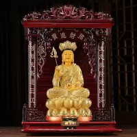 美帮汇地藏菩佛像摆件九华山地藏菩萨禅意客厅家用居家佛堂供奉