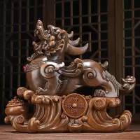 美帮汇大号貔貅摆件玉石皮丘财源滚滚貔恘客厅电视柜装饰摆设