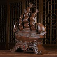 美帮汇一帆风顺船帆船摆件工艺品家居客厅酒柜办公桌面装饰开业礼品