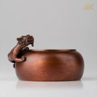 美帮汇全铜摆件《狻猊香炉》全铜香炉 家居工艺品 装饰品