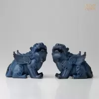 美帮汇全铜摆件 《貔貅之(一对)》铜工艺品 家居饰品