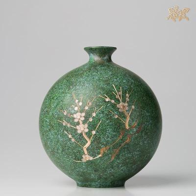 美帮汇全铜摆件《高冈铜器之梅》铜工艺品 家居饰品 花瓶