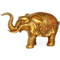 美帮汇铜大象一对家居如意客厅酒柜摆件工艺装饰吸水象