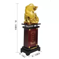 美帮汇特大落地工艺品金龙摆件公司开业礼品酒店大堂前台装饰品摆设
