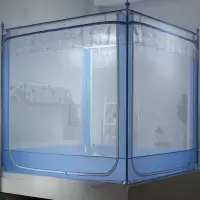 美帮汇蚊帐三开防摔拉链方顶公主风1.5米1.8m床双人家用防蚊蒙古包2.0