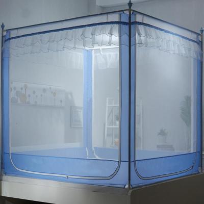 美帮汇蚊帐三开防摔拉链方顶公主风1.5米1.8m床双人家用防蚊蒙古包2.0