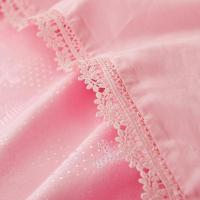 美帮汇家纺婚庆六件套大红床单被套结婚喜庆西式粉色少女系床上用品