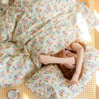 美帮汇小清新全棉四件套床上用品学生宿舍三件套全棉床单被套女