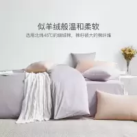 美帮汇60支磨毛四件套全棉全棉北欧风色酒店款床上用品