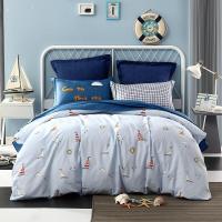 美帮汇全棉三/四件套1.5m床上用品公主风1.8m全棉床单被套风